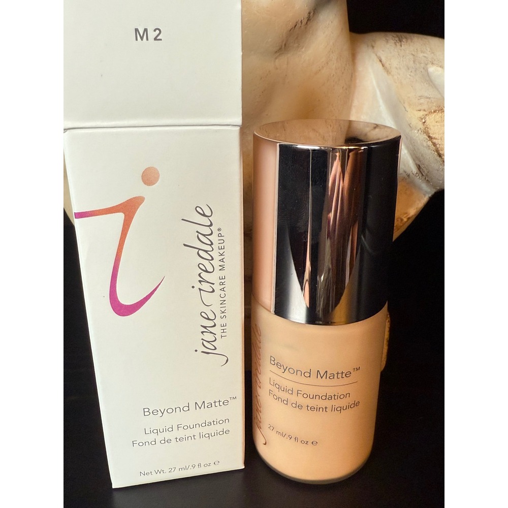 Jane Iredale Beyond Matte Liquid Foundation M2 0.9 fl oz 27ml New in Box